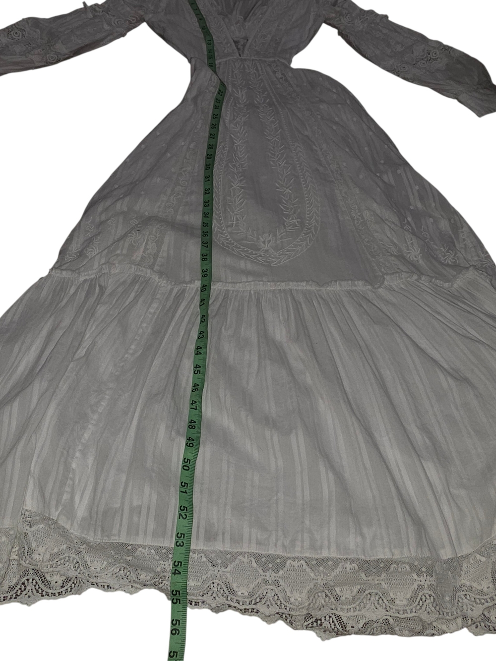LoveShackFancy Aneesha White Lace Maxi Dress Boho Cottagecore Romantic XS/S - Picture 10 of 12